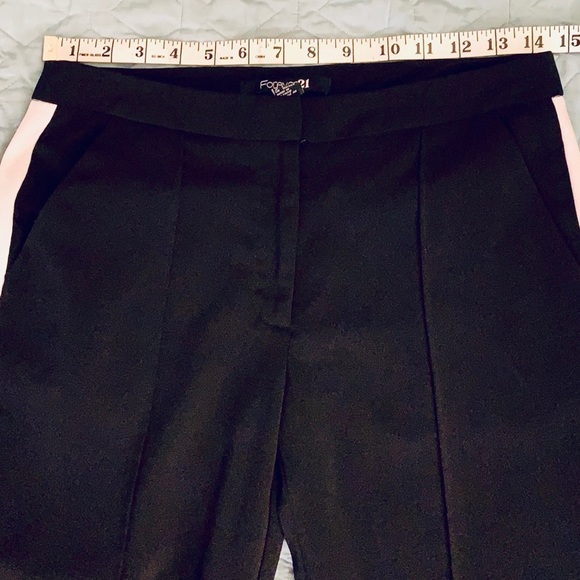 Forever 21 black tuxedo pants with white stripe. - Picture 6 of 13